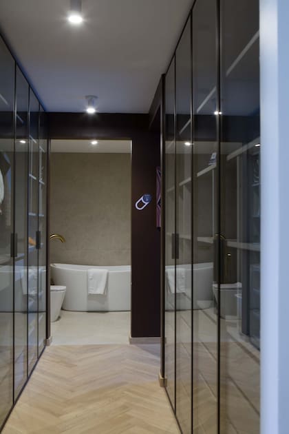 Placards en melamina línea “Mesopotamia” diseño Gris Caliza (FaPlac).