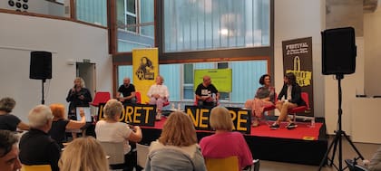 Foto del Festival de Novela Negra de Lloret de Mar, en el cual Gabriel participó como ponente.