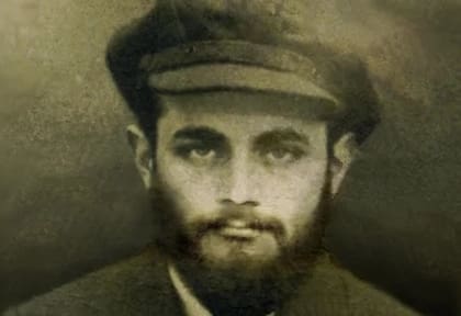 Foto del pasaporte de Menachem Mendel Schneerson