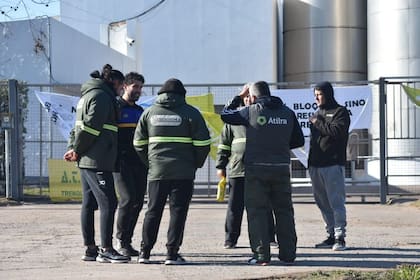 Foto del sábado pasado. El conflicto se desató en medio de un pedido por recategorizaciones que para la empresa no corresponde