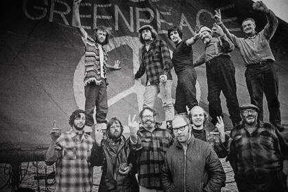 Foto histórica del grupo fundador de Greenpeace.