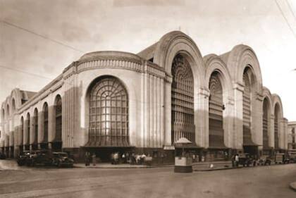 Foto histórica del Mercado de Abasto de Buenos Aires