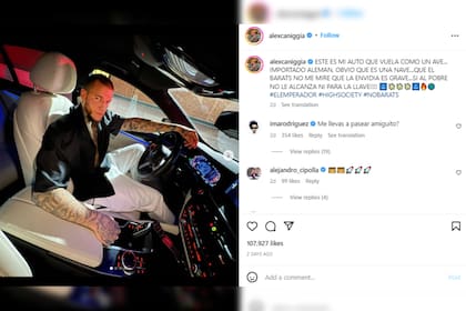 (Foto Instagram @alexcaniggia)