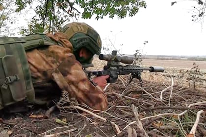 Foto tomada de video difundido por el Departamento de Prensa del Ministerio de Defensa de Rusia el 6 de octubre del 2025