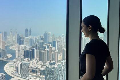 Foto tomada el primer día en que Anastasia conoció el hotel que la había contratado.