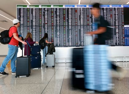 Foto tomada en el Aeropuerto de Orlando, Florida, el 18 de marzo de 2024. (Joe Burbank/Orlando Sentinel via AP)