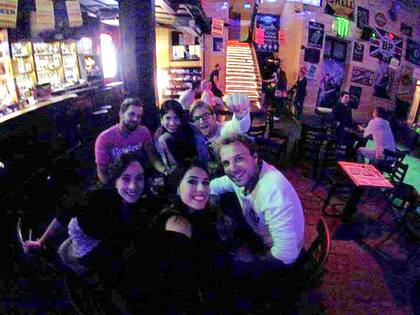 Foto tomada la noche en que conoció a Cecilia en Budapest.