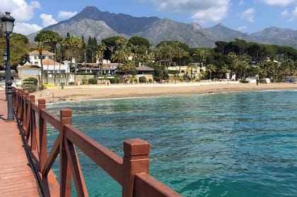Foto tomada por Silvia el último domingo de Pascua, el 4 de abril de 2021, en Marbella, España.