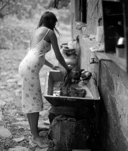 Fotografía de Bernard Plossu incluida en esta muestra y en el libro que comparte con Adandía
