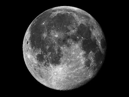 Fotografía de la luna.