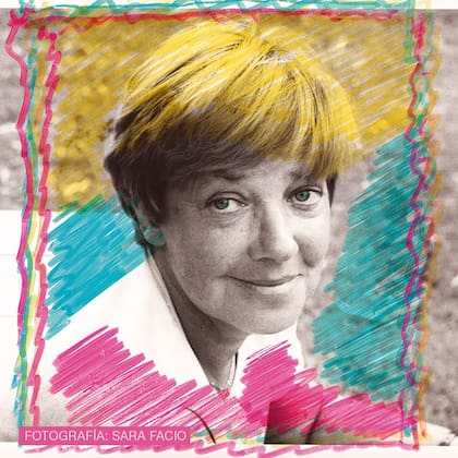 Retrato de María Elena, la figurara que será homenajeada en el Palacio Libertad, registrado e intervenido por Sara Facio