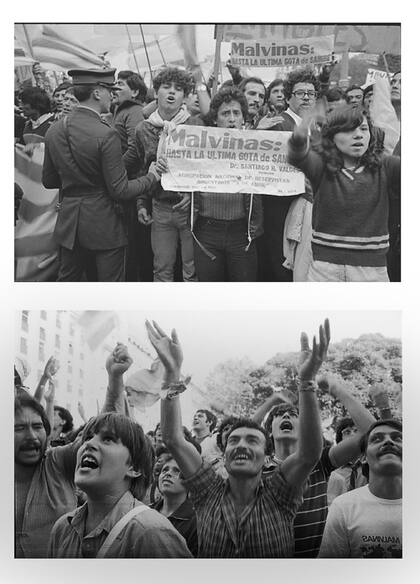 Fotografías que Marcos Zimmerman tomó el mismo día de la declaración de la Guerra