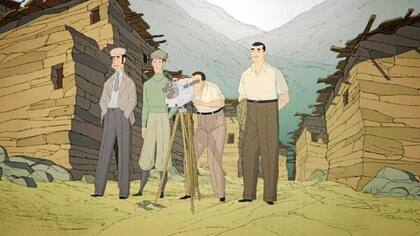 Fotograma de la película de animación Buñuel en el laberinto de las tortugas