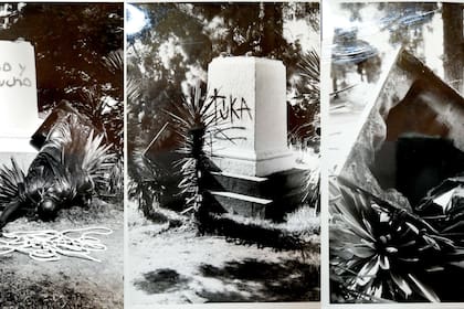 En 1986 sufrió un atentado: la rompieron y desplazaron del pedestal