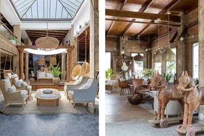 Compañía Nativa tiene una gran amplitud de productos hechos en India o Bali y, también, en su fábrica con carpintería y talleres especializados en herrería, tapicería, costura y pátinas.