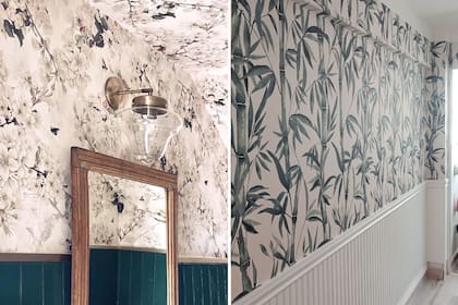 Jugar con los empapelados en diversos espacios y porciones de pared es la apuesta actual.