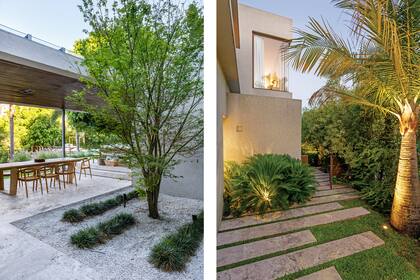 Detalles del cuidado trabajo de paisajismo, que llevó a cabo Lucía Holmberg.