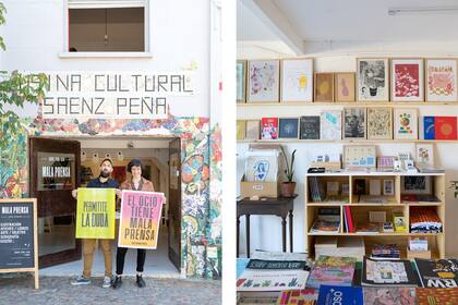 Analía es fotógrafa y serigrafista; Ramiro, diseñador gráfico y también fotógrafo.