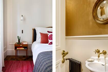 Nuevamente, un almohadón suzani de Casa Capulette: es chico, pero se hace ver.