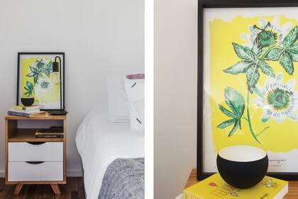 El cuadro de Monoblock, con los colores que están presentes en el depto.