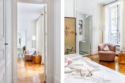 Sofá rosa viejo, de la firma italiana Molteni.