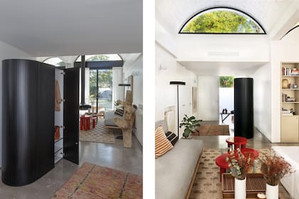 Las curvas del placard hacen que funcione muy bien como pieza suelta