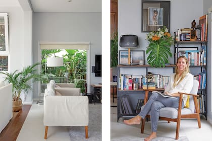 De poca altura para no ver la casa de los vecinos, enmarcan plantas frondosas que les recuerdan sus días en Angola y Brasil.