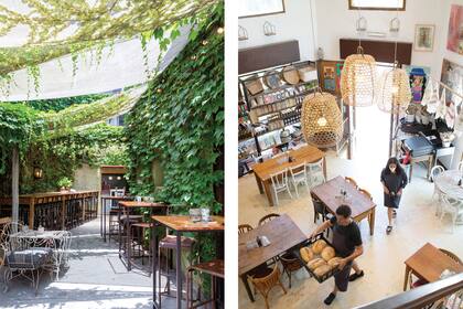 El lugar también da para picar algo con una cerveza en el patio o para un té con alguna de las tortas del día.