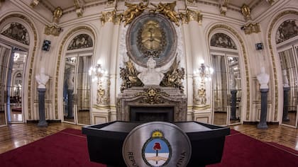 El emblemático Salón Blanco. Fotos: Gentileza Presidencia de la Nación