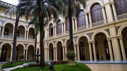 Patio de las palmeras. Fotos: Gentileza Presidencia de la Nación