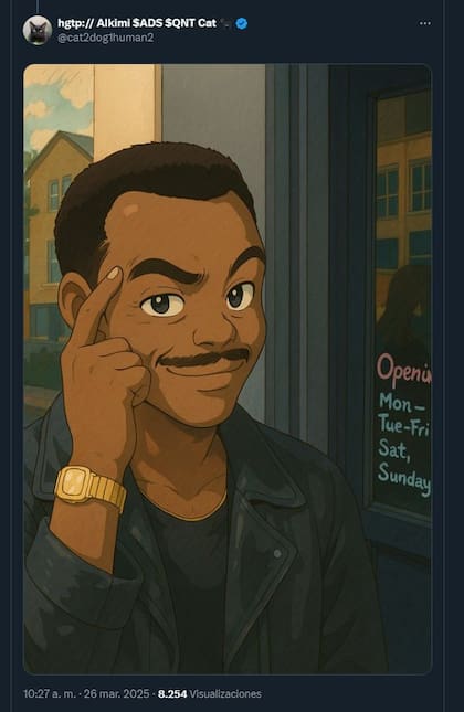 Fotos históricas y memes transformados en viñetas dibujadas al estilo del Estudio Ghibli usando ChatGPT