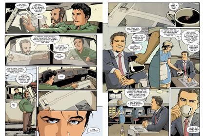 Fragmento de "Elvis Presley: La Novela Gráfica", el comic dedicado al ícono del rock