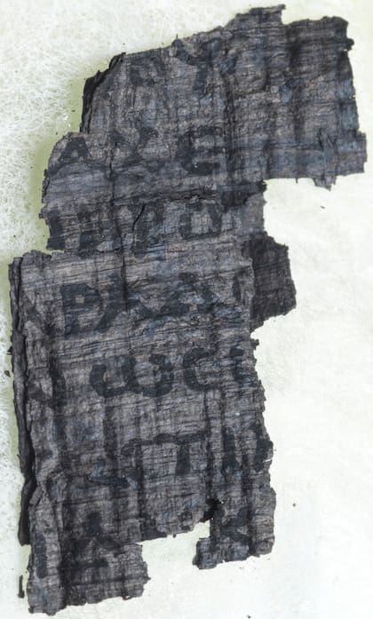 Fragmento de uno de los manuscritos