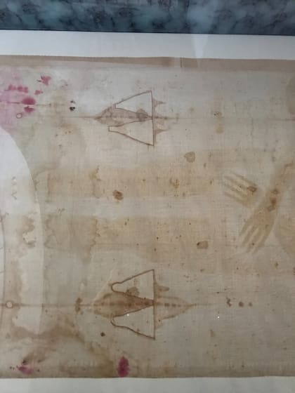 Fragmento del Santo Sudario de Santiago del Estero