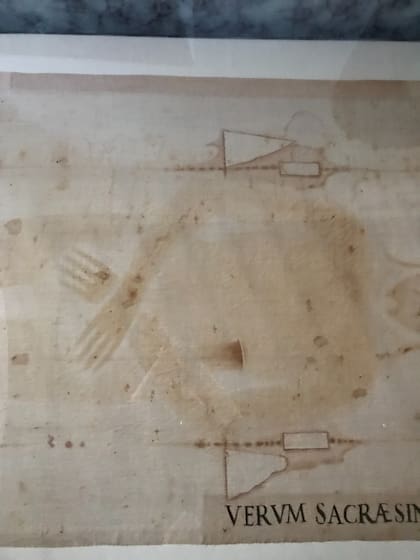 Fragmento del Santo Sudario de Santiago del Estero
