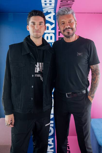 Fran y Marcelo Tinelli con sus looks total black.