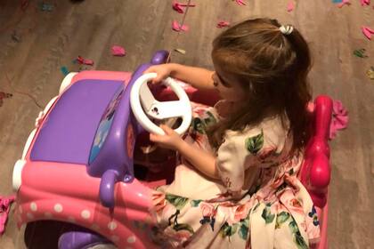 Francesca disfrutando de su gran día