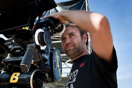 Francesco Amato en pleno rodaje