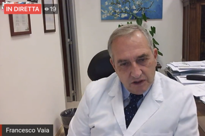 Francesco Vaia, director sanitario del Instituto Nacional de Enfermedades Infecciosas Lazzaro Spallanzani de Roma, habló con periodistas a través de Facebook