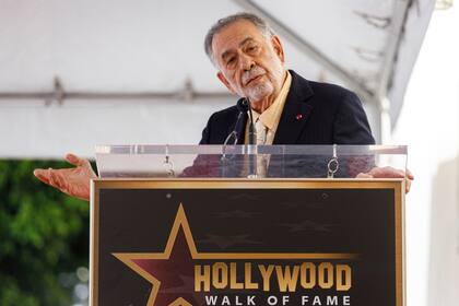 Francis Ford Coppola en 2022, cuando recibió su estrella en el Paseo de la Fama de Los Angeles