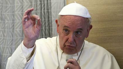 Francisco, a bordo del avión