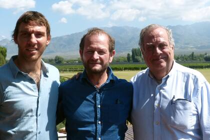 Francisco Beveragi con Pierre Lurton y Alejandro Maglione