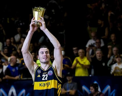 Francisco Caffaro fue el MVP del Final Four de la Basketball Champions League 2025-2026