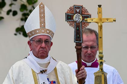 Francisco celebró la misa al aire libre en Iquique