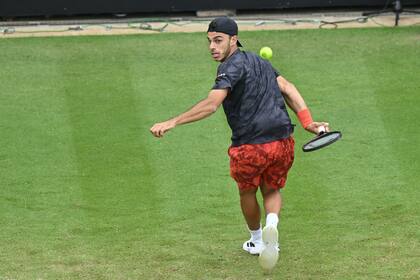 Francisco Cerúndolo, la semana pasada en Eastbourne, donde fue campeón