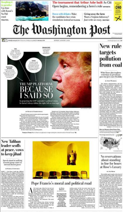 Francisco, en la portada de The Washington Post, que ya palpita la visita papal a EE.UU.