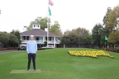 Francisco Obarrio, en la entrada a Augusta National: un club exclusivo y donde todo es orden y pulcritud