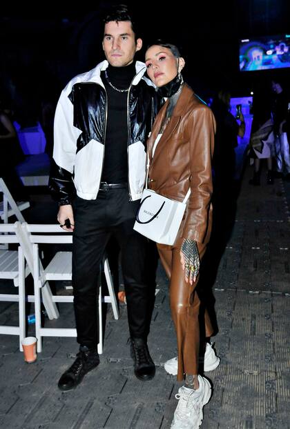 Francisco Tinelli junto a su hermana Candelaria