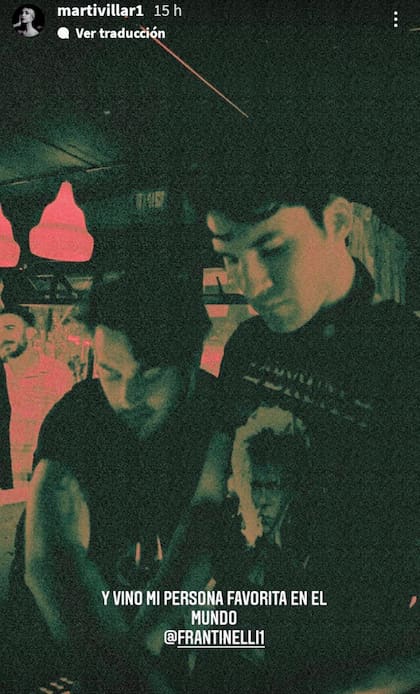 Francisco y Martina empezaron a salir en 2017 y tuvieron un impasse a fines de 2019. Orgullosa de su novio, ella "cubrió" el debut de Fran desde su cuenta de Instagram.