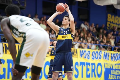 Francisoc Cáffaro con la camiseta de Boca, su equipo actual